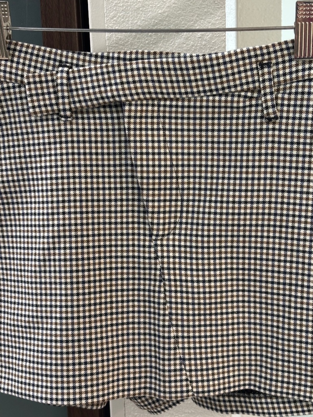 Zara Mini Check High Waisted Skort Size XS - Picture 6 of 11
